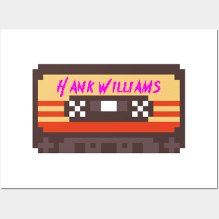 Hank Williams 8bit cassette Posters and Art